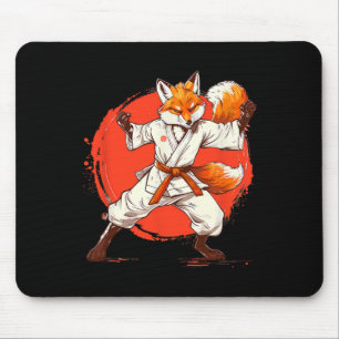 Kickboxing Fox Taekwondo Karate Mma Funny Martial  Mouse Mat