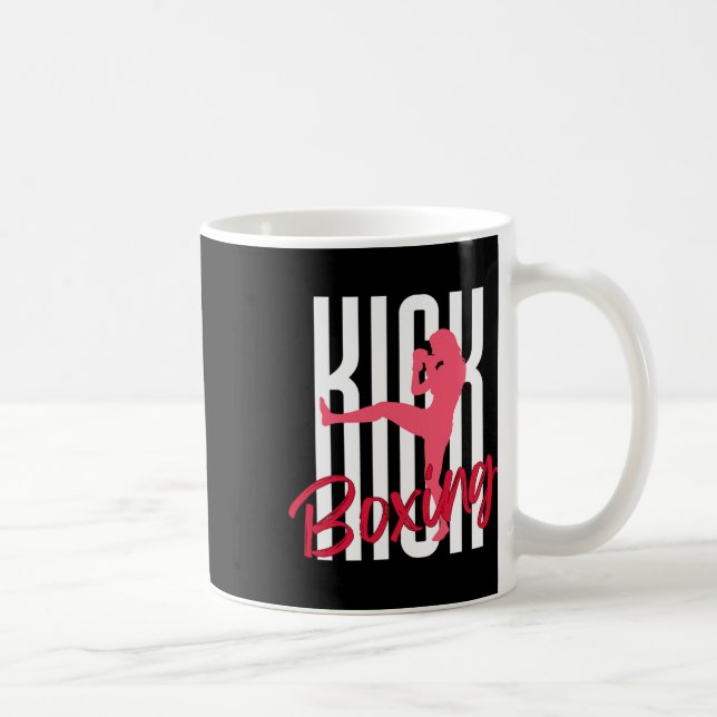 Kickboxing Front Kick  Coffee Mug (Right)