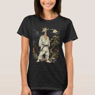 Kickboxing Giraffe Martial Arts Karate Jiu-Jitsu T-Shirt
