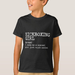 Kickboxing Girl Definition Funny Women Coach Marti T-Shirt