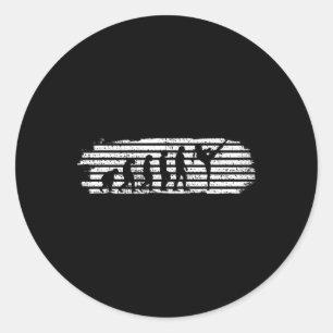 Kickboxing Girl Kickboxer Evolution Funny Classic Round Sticker
