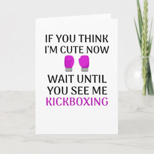 Kickboxing Girl Kickboxer Women Muay Thai Card