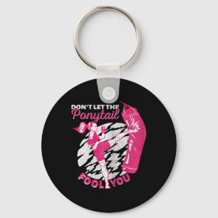 Kickboxing Girl Muay Thai Don't Let The Ponytail F Key Ring