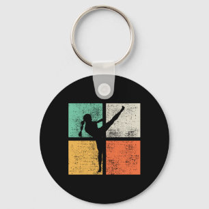 Kickboxing Girl Muay Thai Kickboxer Key Ring