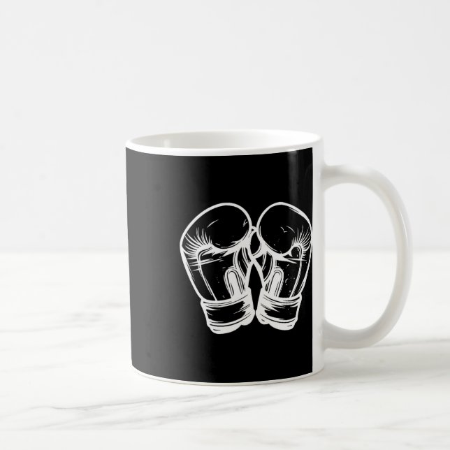 Kickboxing Gloves Drawing Taekwondo  Coffee Mug (Right)