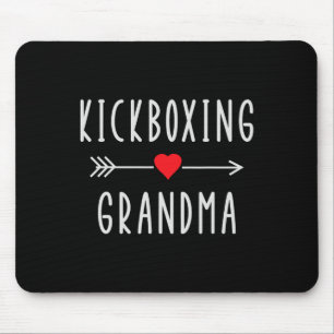 Kickboxing Grandma Proud Kickboxing Grandmother Mo Mouse Mat