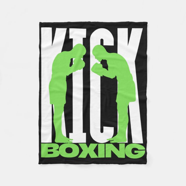 Kickboxing Greeting  Fleece Blanket (Front)
