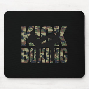 Kickboxing Grunge Design Fight Between Two Kickbox Mouse Mat