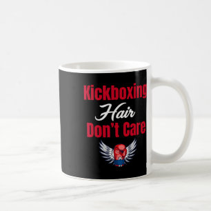 Kickboxing Hair Don't Care Funny Martial Arts Jiuj Coffee Mug
