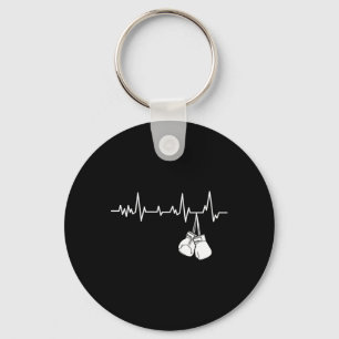 Kickboxing Heartbeat - Kickboxer Self Defense Mart Key Ring