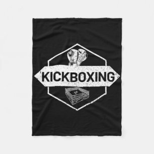 Kickboxing In The Ring Fleece Blanket