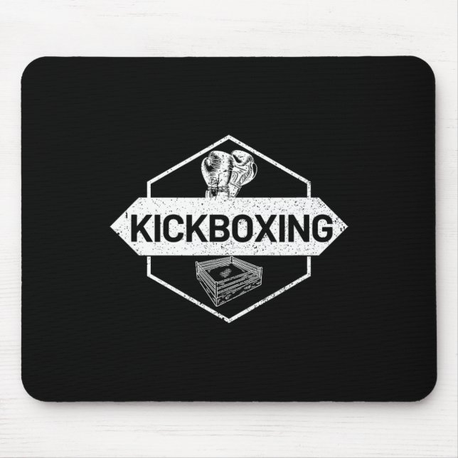 Kickboxing In The Ring  Mouse Mat (Front)