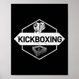 Kickboxing In The Ring Poster