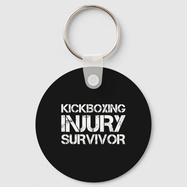 Kickboxing Injury Survivor  Key Ring (Front)