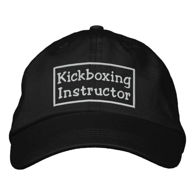 Kickboxing Instructor Embroidered Hat (Front)