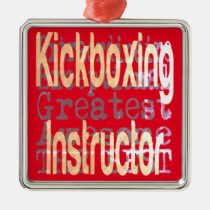 Kickboxing Instructor Extraordinaire Metal Tree Decoration