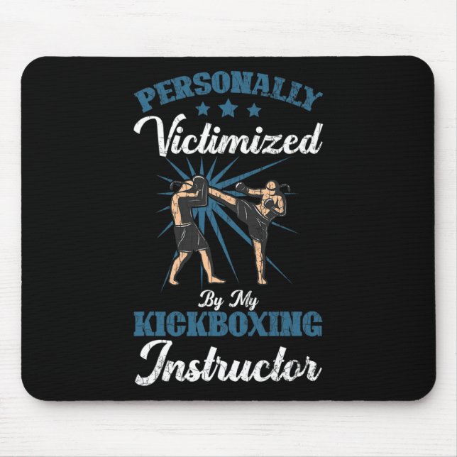 Kickboxing Instructor Funny Kick Boxer Boxing Grap Mouse Mat (Front)