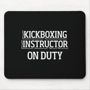 Kickboxing Instructor Kick Boxing Workout _1 Mouse Mat