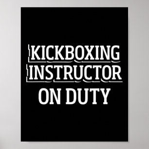 Kickboxing Instructor Kick Boxing Workout _1 Poster