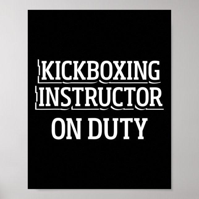 Kickboxing Instructor Kick Boxing Workout _1  Poster (Front)