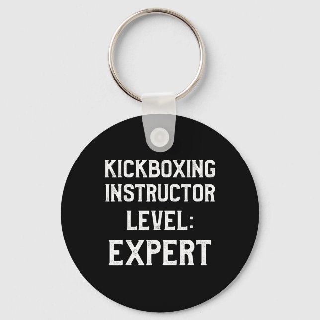 Kickboxing Instructor Kick Boxing Workout _2  Key Ring (Front)