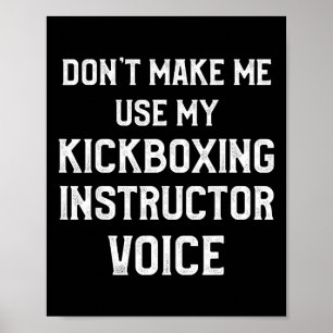 Kickboxing Instructor Kick Boxing Workout _3 Poster