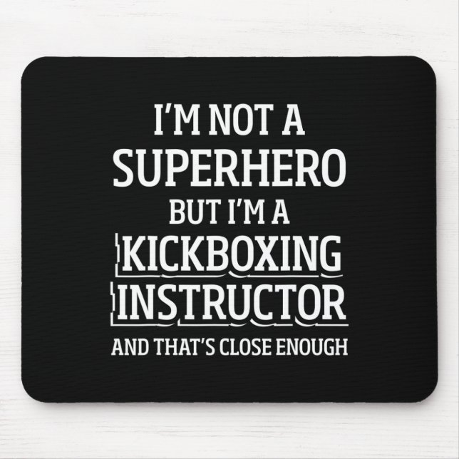 Kickboxing Instructor Kick Boxing Workout _5  Mouse Mat (Front)