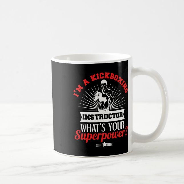 Kickboxing Instructor Kickboxer Job Title  Coffee Mug (Right)