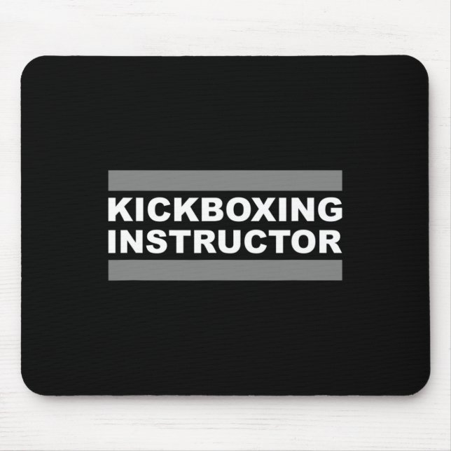 Kickboxing Instructor  Mouse Mat (Front)