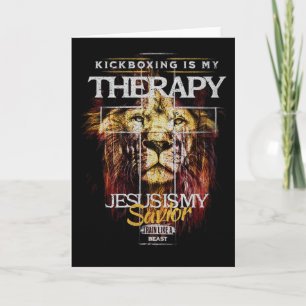 Kickboxing Is My Therapy Jesus My Savior Mma Fight Card