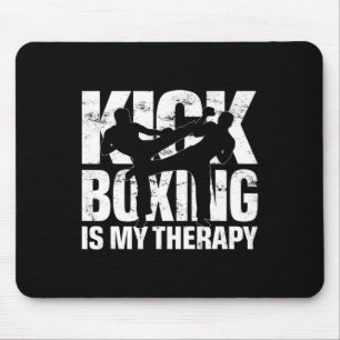 Kickboxing Is My Therapy, Kickboxing Match Motif K Mouse Mat