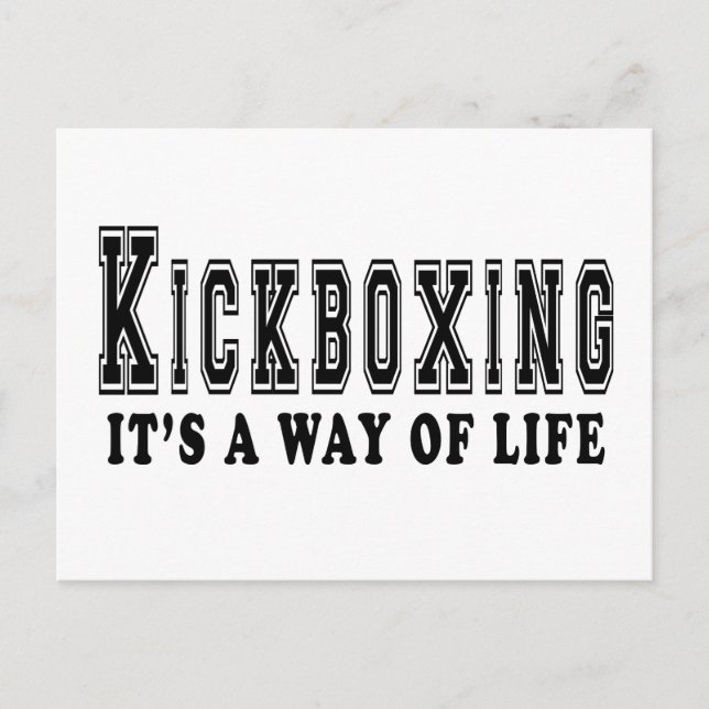 kickboxing It's way of life Postcard (Front)