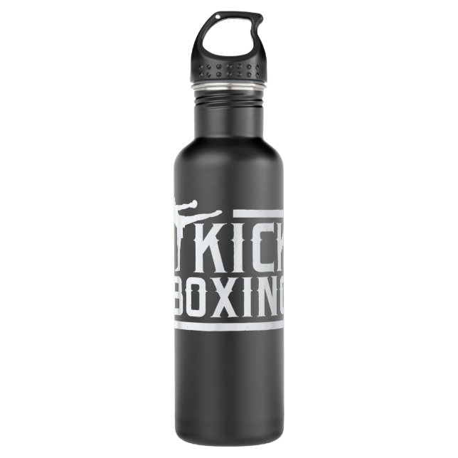 Kickboxing Kick Boxing for Muay Thai Fighter 710 Ml Water Bottle (Front)