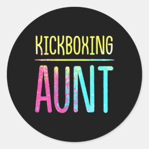 Kickboxing Kick Boxing Workout _2 Classic Round Sticker