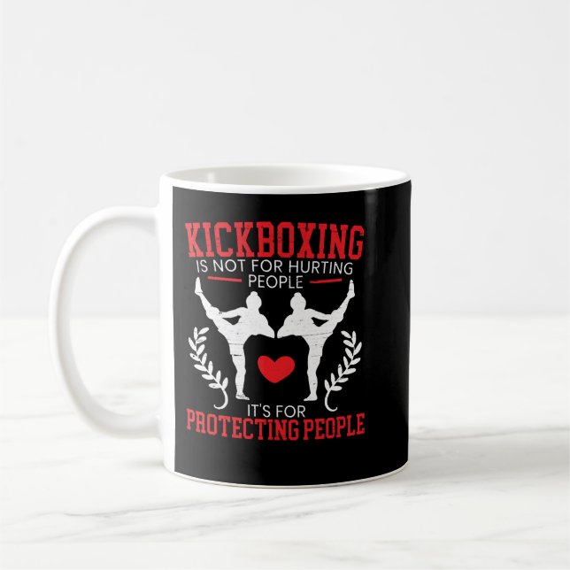  Kickboxing Kickboxer Combat Fighting MMA Striking Coffee Mug (Left)