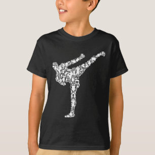 Kickboxing Kickboxer Karate Boys Kids Men T-Shirt