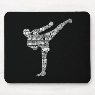 Kickboxing Kickboxer Karate Men Kids Boys  Mouse Mat
