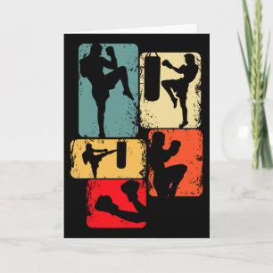 Kickboxing Kickboxer Karate Taekwondo Boys Kids Me Card