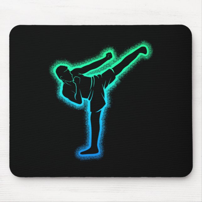 Kickboxing Kickboxer Karate Taekwondo Kids Boys Me Mouse Mat (Front)