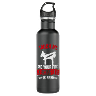 Kickboxing Kickboxer Martial Arts Boxer Sparring 710 Ml Water Bottle