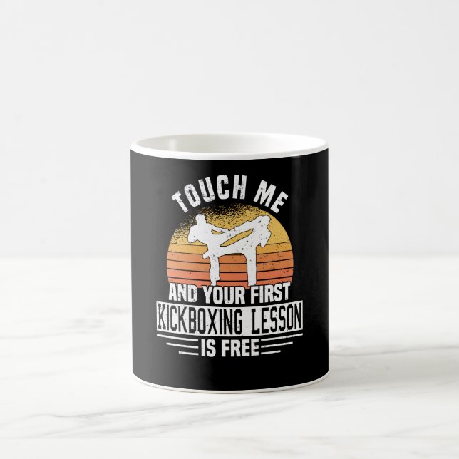 Kickboxing Kickboxer Martial Arts Boxer Sparring Coffee Mug (Center)