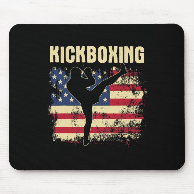 Kickboxing - Kickboxer Mixed Martial Arts Coach Se Mouse Mat (Front)