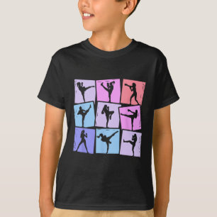 Kickboxing Kickboxer Muay Thai Girls Women Kids T-Shirt