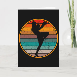 Kickboxing Kickboxer Muay Thai Karate Boxing Mma Card