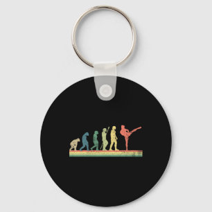Kickboxing Kickboxer Retro Vintage Key Ring