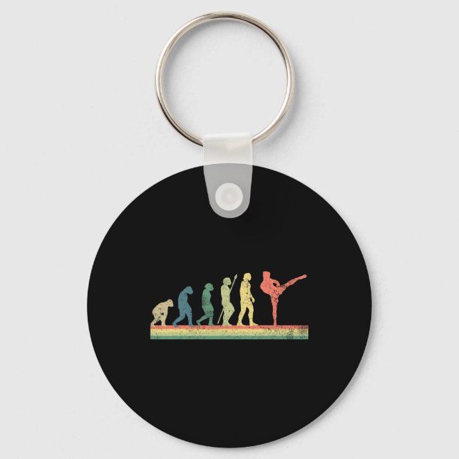 Kickboxing Kickboxer Retro Vintage  Key Ring (Front)