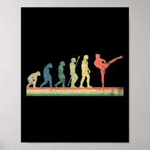 Kickboxing Kickboxer Retro Vintage  Poster