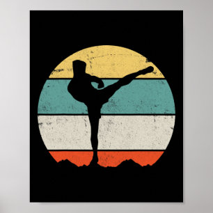 Kickboxing Kickboxer Vintage Poster