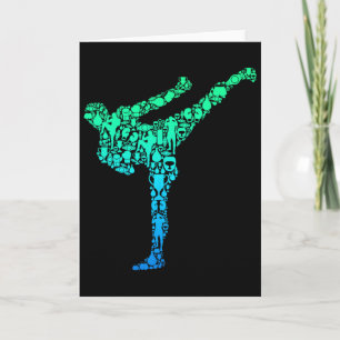 Kickboxing Kickboxing Taekwondo Karate Boys Childr Card