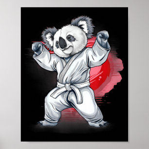 Kickboxing Koala Martial Arts Karate Jiu-Jitsu MMA Poster